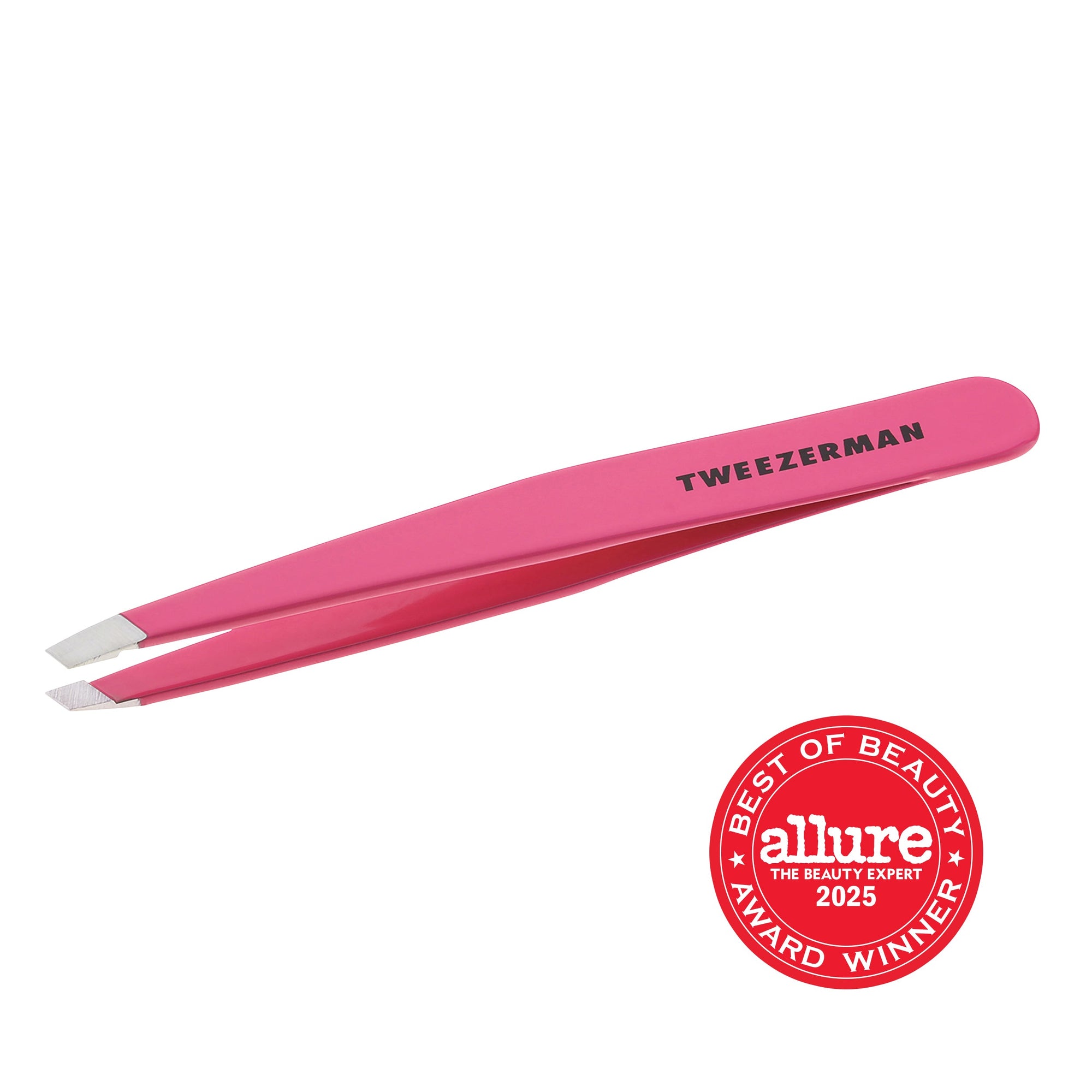 Belle pince inclinée rose, finition rose avec embouts inclinés en acier inoxydable