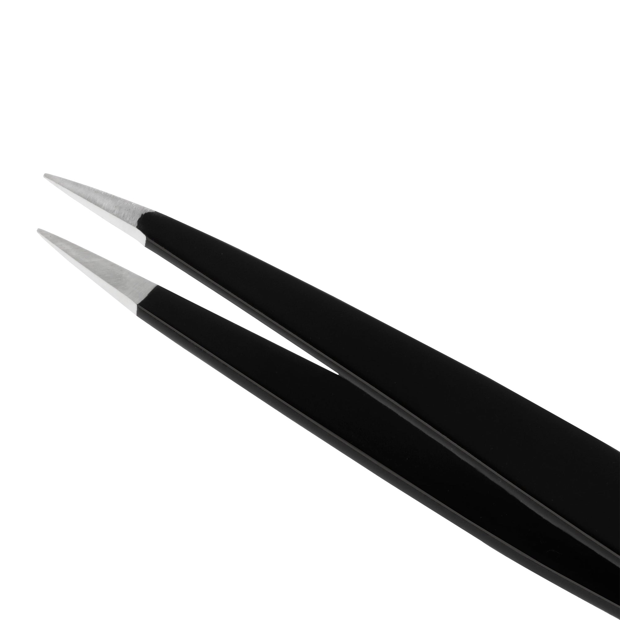 Stainless Steel tip on Black Point Tweezer