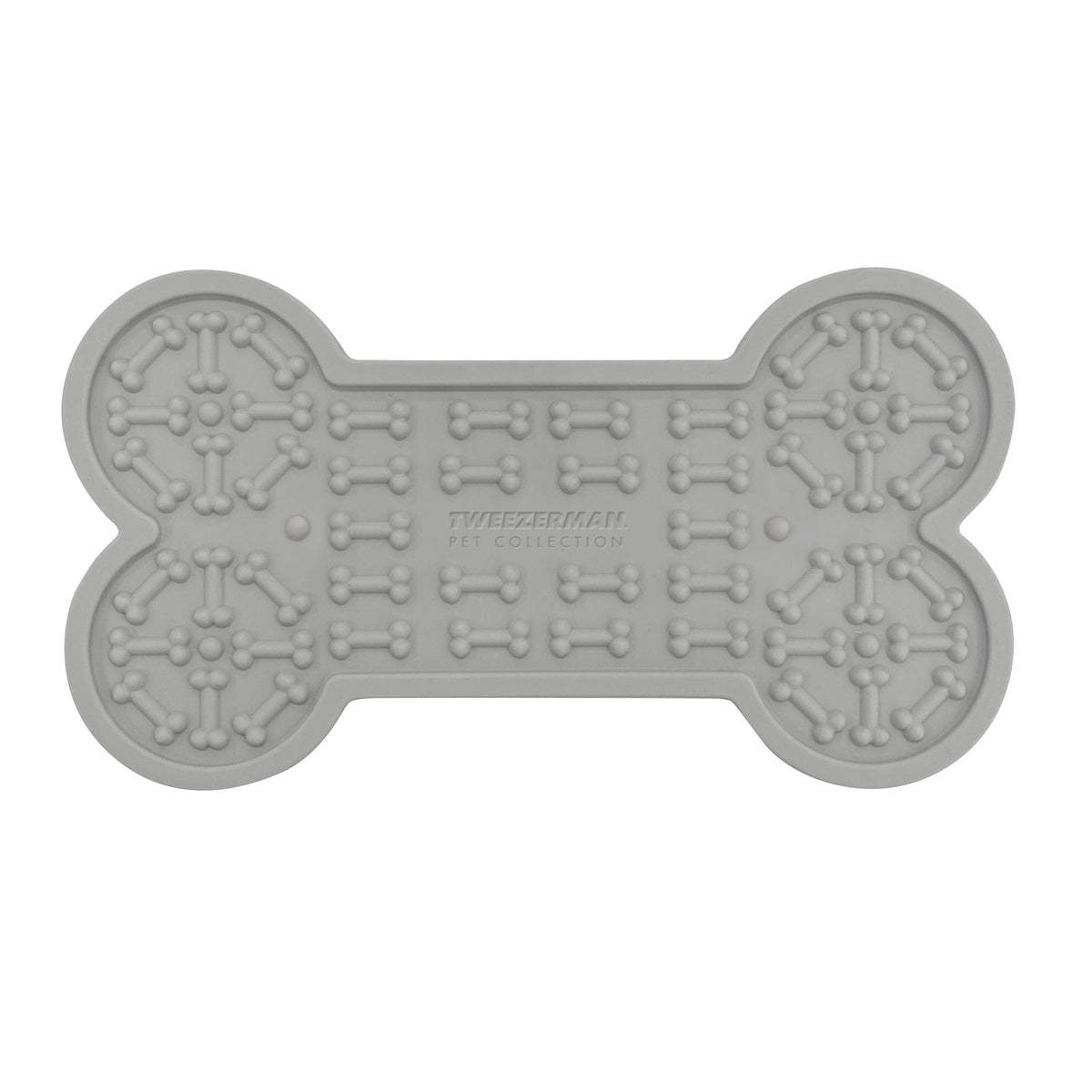 Grey Bone shaped lick mat gift with purchase