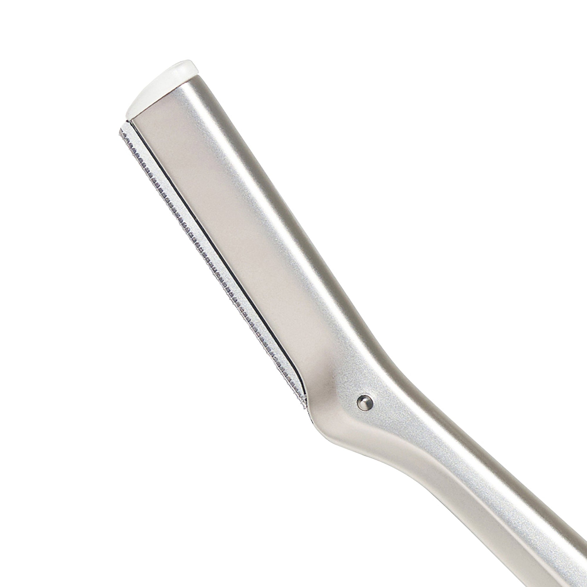 How to change blade: (Three replacement blades included) Pinch the rounded plastic edge and pull out from tool. If blade is stuck, slowly wiggle from side to side until loose. Slide new blade in and safely discard used blade.