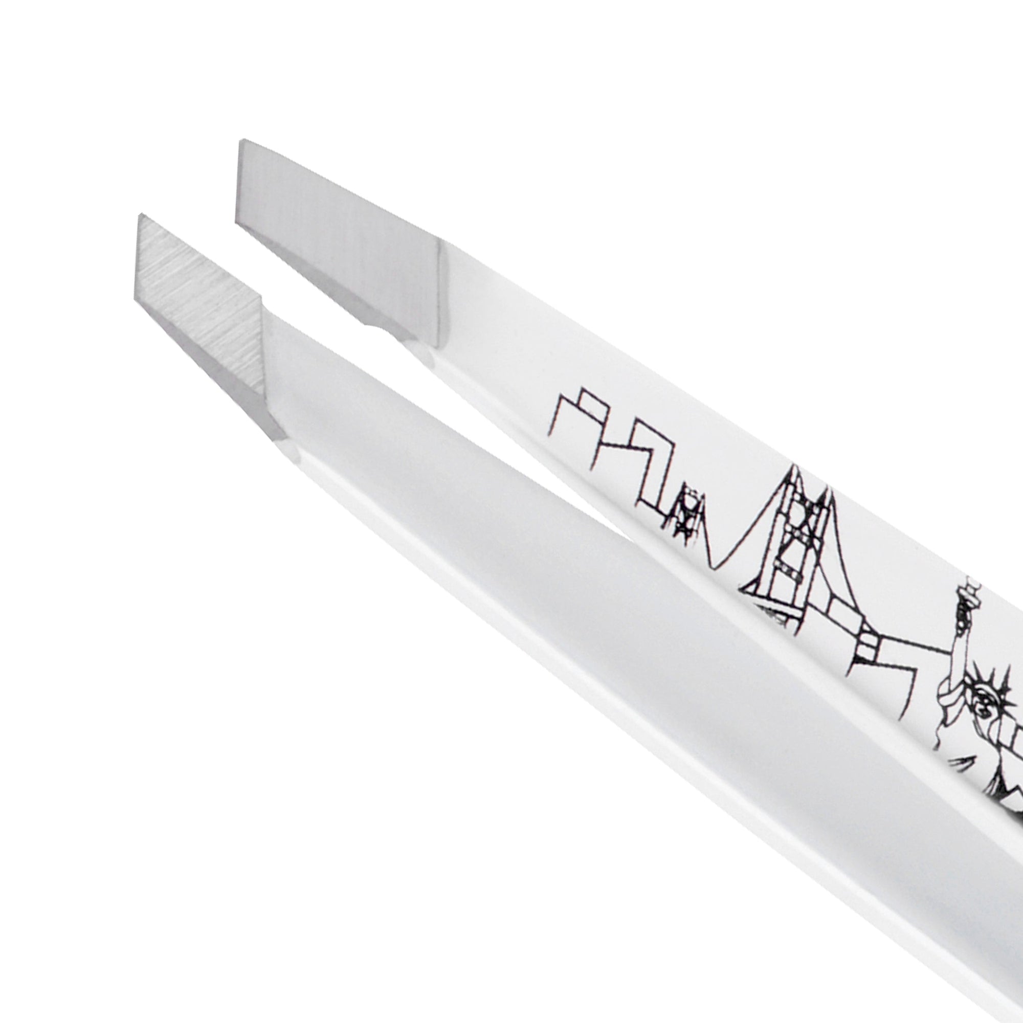 Stainless Steel Tip of 40th Birthday Slant Tweezer